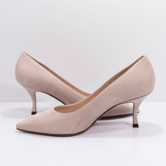 Stuart Weitzman Tippi 70 Suede Pointed Toe Pump - Picture 7 of 15